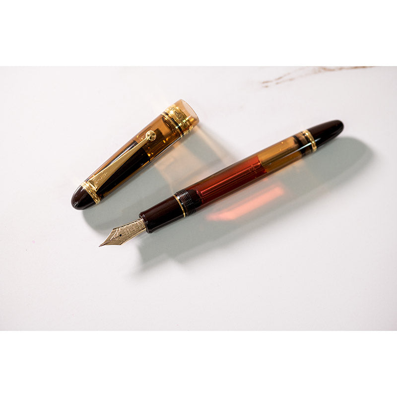 Pilot Custom 823 Fountain Pen Gift Set - Clear - 14k Gold - - Fountain Pens - Bunbougu