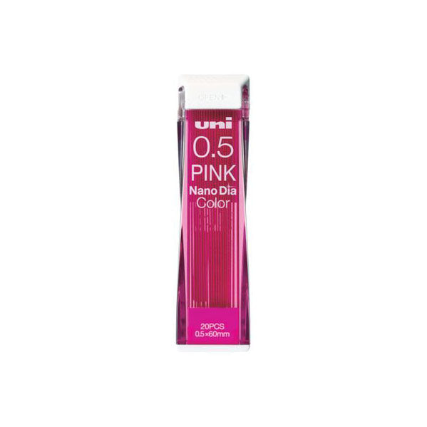 Uni Nano Dia Colour Lead - 0.5 mm - Pink - Pencil Leads - Bunbougu