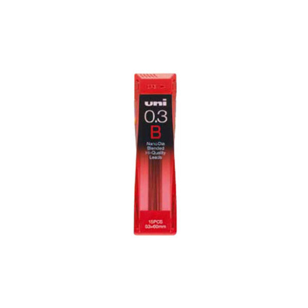 Uni Nano Dia Low-Wear Pencil Lead - 0.3 mm - B - Pencil Leads - Bunbougu