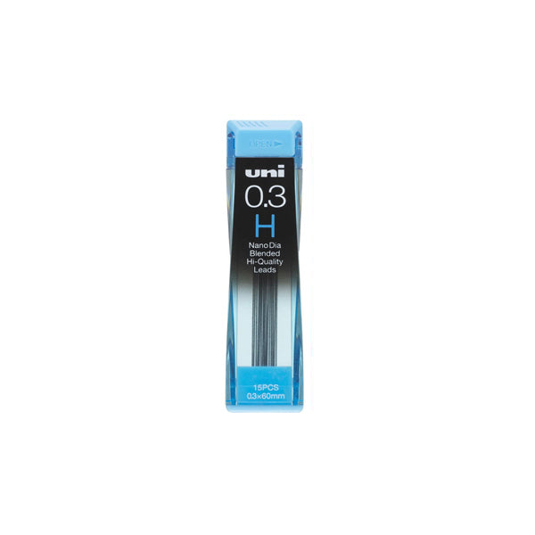 Uni Nano Dia Low-Wear Pencil Lead - 0.3 mm - - Pencil Leads - Bunbougu