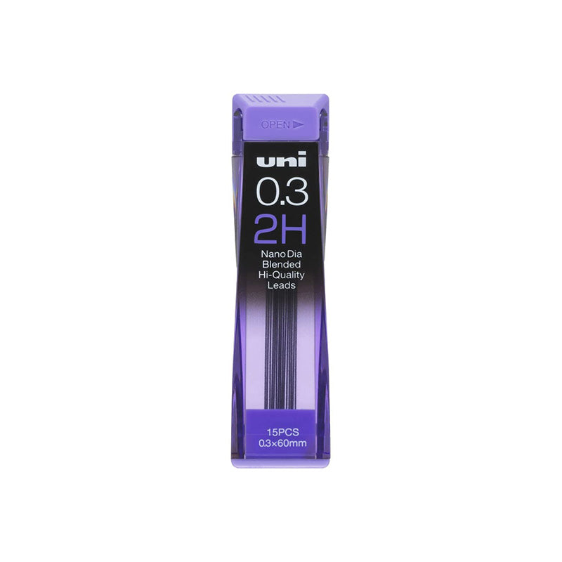 Uni Nano Dia Low-Wear Pencil Lead - 0.3 mm - - Pencil Leads - Bunbougu